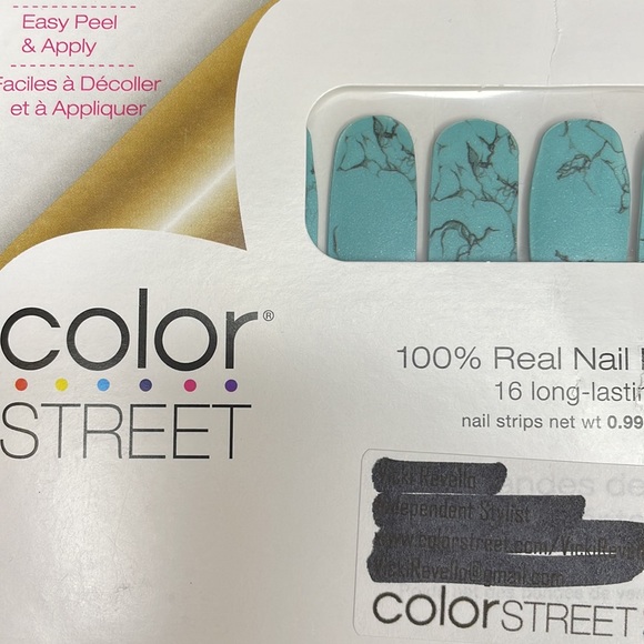 Color Street Nail Strips, New unopened pack, color is “ Mojave Turquoise” - Picture 3 of 7